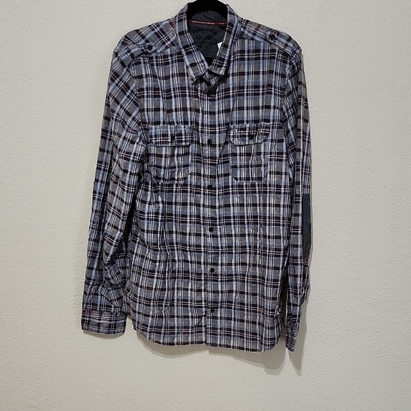Buffalo David Bitton Other - Buffalo David Bitton Plaid Button Down Shirt - Black and White
